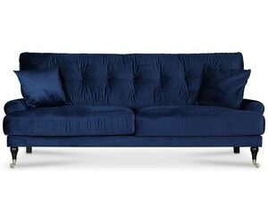Adena 3-sits soffa - Midnattsblå sammet