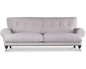 Andrew Deco 3-sits soffa - Beige sammet