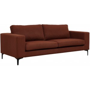Aspen 3-sits soffa - Roströd chenille