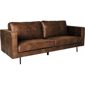 Balbus 3-sits soffa - Mörkbrun
