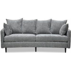 Gotland 3-sits svängd soffa - Oxford mörkgrå