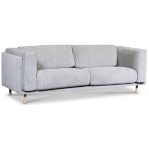 Härnösand 3-sits soffa - Ljusgrå chenille