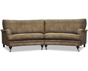 Howard 4-sits svängd soffa 259 cm - Range ecoläder