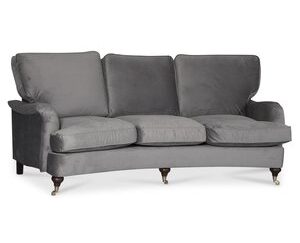 Howard Watford deluxe 4-sits svängd soffa - Grå sammet