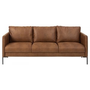 Kingsley 3-sits soffa - Cognac