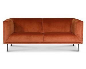 Savona 3-sits soffa - Orange velour
