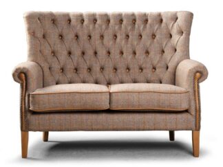 Chesterfield Harris Tweed soffa 2 sits Hebe