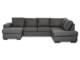 NASHVILLE U-soffa Large med Divan Vänster Mörkgrå