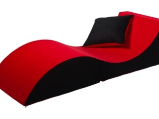 Relax soffa hopfällbar Röd & svart