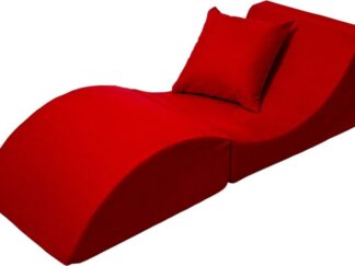 Relax soffa hopfällbar röd