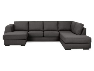 CLARKSVILLE U-soffa med Divan Vänster Mörkgrå