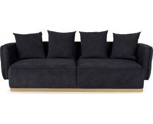 Queen 3-sits soffa - Svart