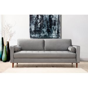 Rome 3-sits soffa - Ljusgrå