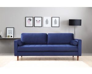 Rome 3-sits soffa - Marinblå