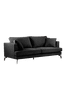 VILLACH soffa 3-sits Svart