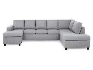 NEW YORK U-soffa XL Divan Vänster Ljusgrå