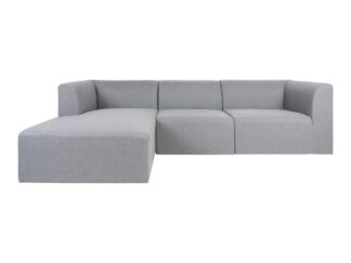Alba schäslong soffa vänster 3-sits grå.