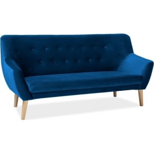 Aliana 3- sits soffa - Blå sammet
