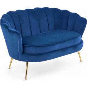 Aromati 2-sits soffa - Blå/guld