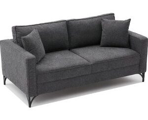 Berlin 2-sits soffa - Antracit/svart
