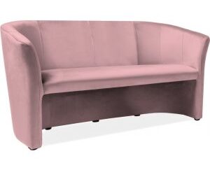Charity 3- sits soffa - Rosa sammet