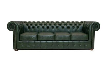 Chesterfield soffa Class läder | 4 sits | grön