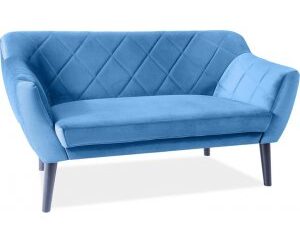Karo 2-sits soffa - Blå sammet
