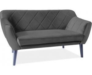 Karo 2-sits soffa - Svart sammet