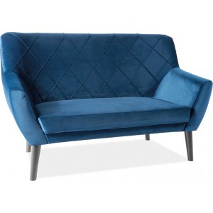 Kier 2-sits soffa - Blå sammet