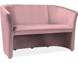 Lilyanna 2- sits soffa - Rosa sammet