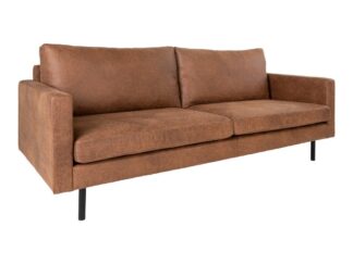 soffa 2,5-sits mörkbrun.