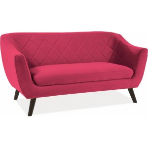 Molly 2-sits soffa - Röd sammet