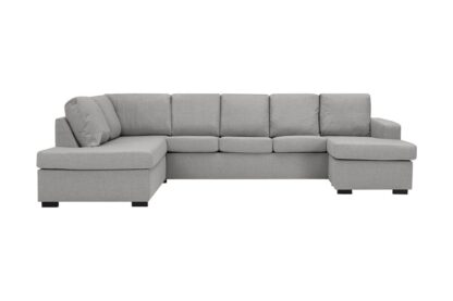 NEW YORK U-soffa XL Divan Höger Ljusgrå