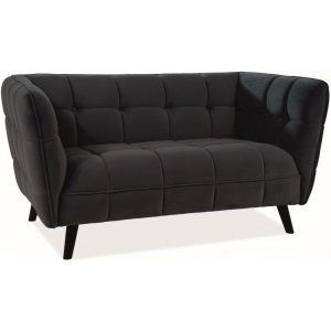 Renae 2- sits soffa - Svart sammet