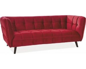Renae 3- sits soffa - Röd sammet