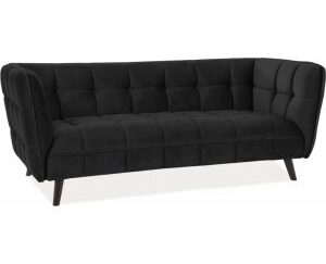 Renae 3- sits soffa - Svart sammet