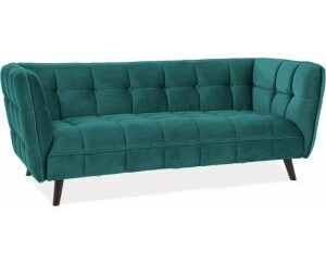 Renae 3- sits soffa - Turkos sammet