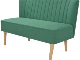 Soffa 117x55,5x77 cm tyg grön