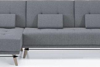 Soffbädd - 3 -sater - Soffa Bed - Sofa Bed - Laterbag - Reversible Corner Soffa - Light Grey