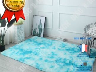 TD® Gradient tie-dye matta ins dekoration Nordisk vindtät matta enkel personlighet mjuk plysch soffa sidomatta hem blå t