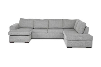 CONNECT U-soffa Large med Divan Vänster Ljusgrå