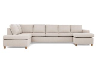 NEW YORK U-soffa XL Divan Höger Beige