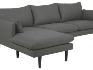 Sunderland soffa 2-sits med schäslong vänster mörkgrå.