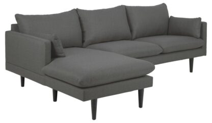 Sunderland soffa 2-sits med schäslong vänster mörkgrå.