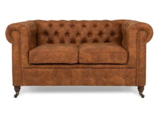 CHESTERFIELD LUX 2-sits Soffa Cognac