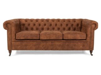 CHESTERFIELD LUX 3-sits Soffa Cognac