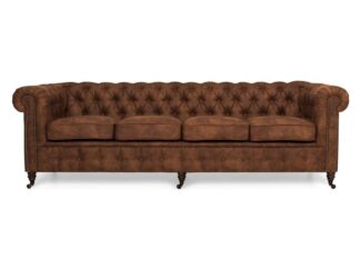 CHESTERFIELD LUX 4-sits Soffa Cognac