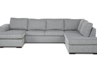 CONNECT U-soffa XL med Divan Vänster Chenille Röd
