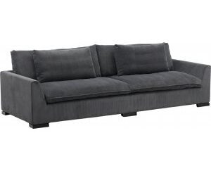 Durham 3-sits soffa - Mörkgrå