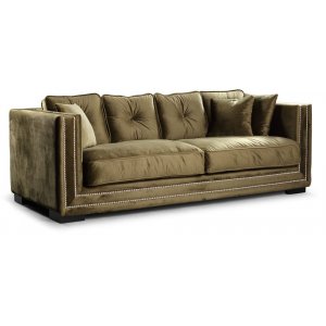 Hamilton soffa 3-sits - Mörkbrun - Utförsäljning